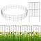 Costway 25 Pcs Decorative Garden Fence Rustproof Folding Metal Wire Animal Barrier